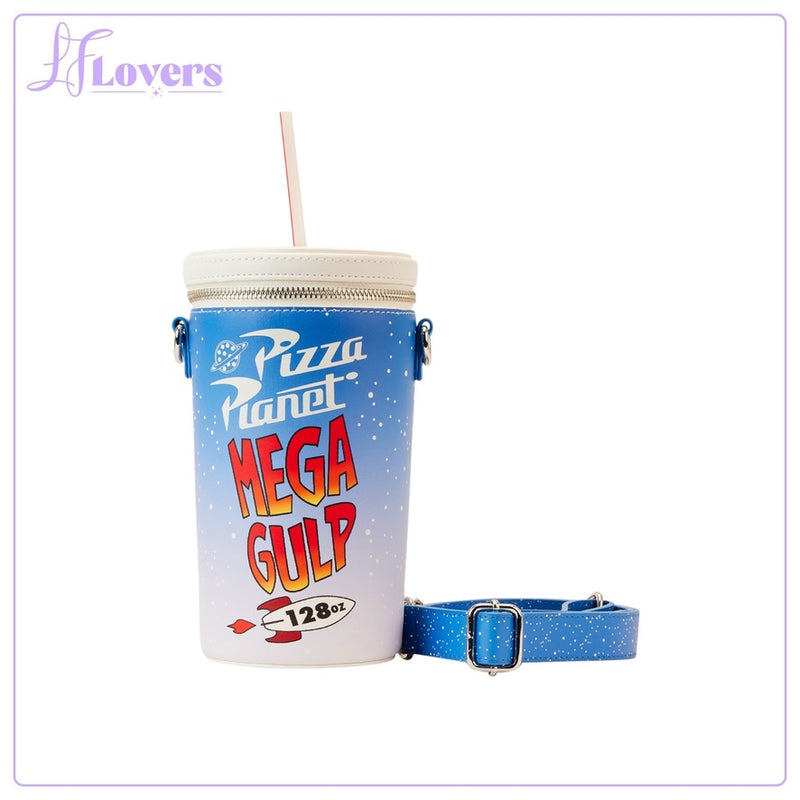 Load image into Gallery viewer, Loungefly Pixar Toy Story Pizza Planet Mega Gulp Crossbody - PRE ORDER
