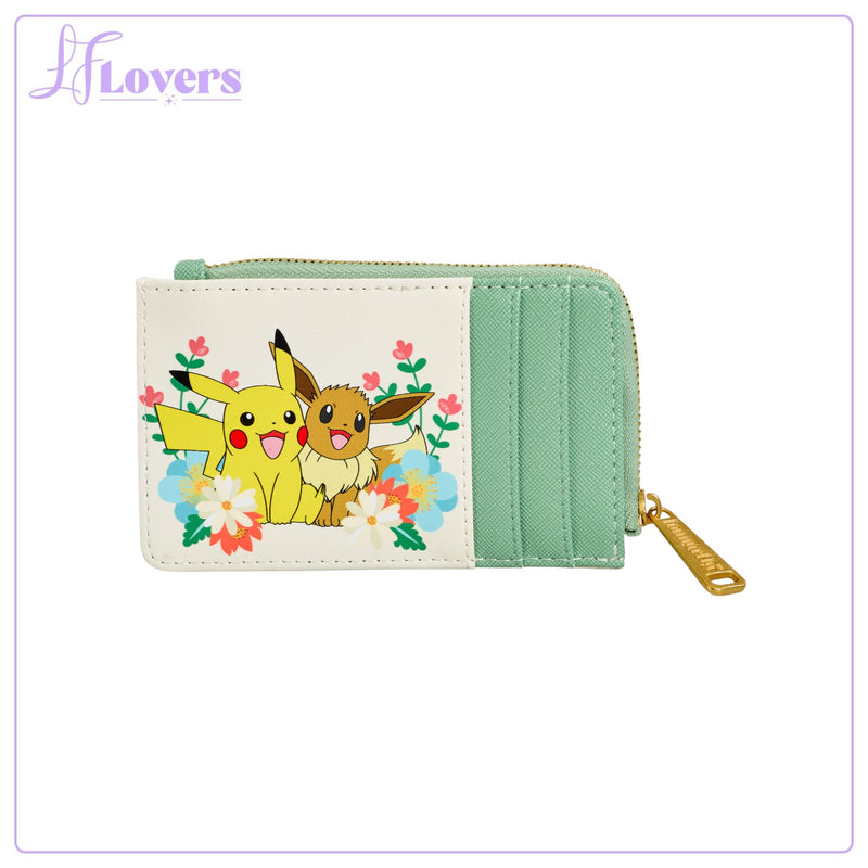 Load image into Gallery viewer, Loungefly Pokemon Pikachu &amp; Eevee Floral Wallet - LF Lovers
