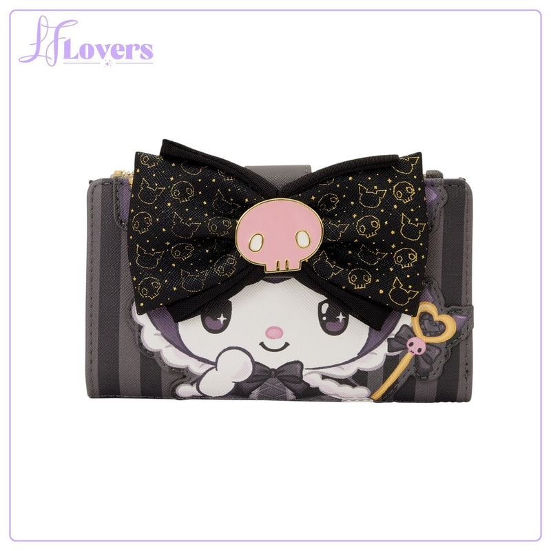 Load image into Gallery viewer, Loungefly Sanrio Kuromi 20th Anniversary Bi-Fold Wallet - PRE ORDER
