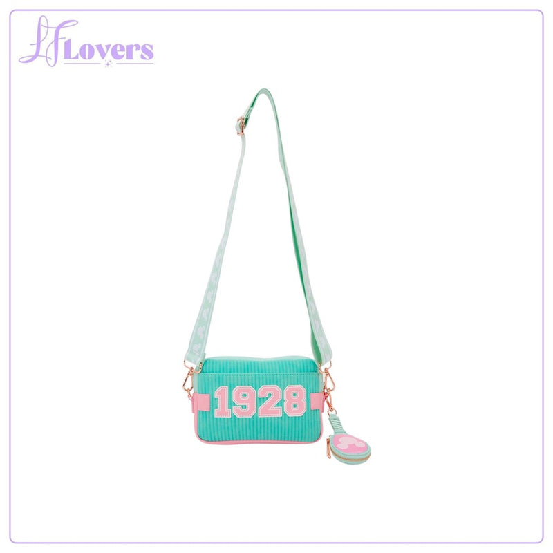 Load image into Gallery viewer, Loungefly Disney Mickey &amp; Friends Tennis Sling Crossbody Bag With Coin Bag - PRE ORDER - LF Lovers
