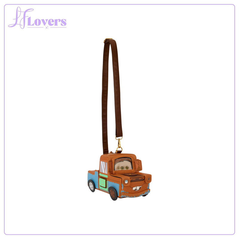 Load image into Gallery viewer, Loungefly Disney Pixar Cars 20th Anniversary Mater Figural Crossbody Bag - Preorder
