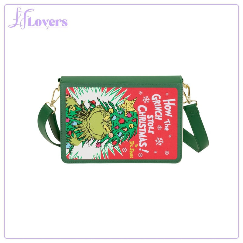 Load image into Gallery viewer, Loungefly Dr Seuss Grinch Holiday Crossbody
