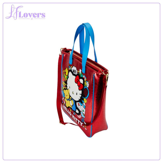 Loungefly Hello Kitty 50th Anniversary Metallic Tote Bag With Coin Bag - PRE ORDER - LF Lovers