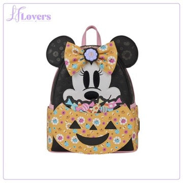 Load image into Gallery viewer, Loungefly Disney Minnie Mouse Pumpkin Mini Backpack - PRE ORDER - LF Lovers
