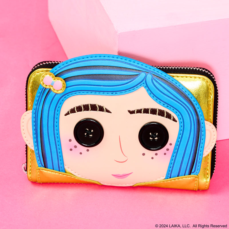 Load image into Gallery viewer, Loungefly Laika Coraline Doll Cosplay Zip Around Wallet - COMING SOON
