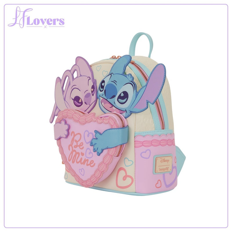 Load image into Gallery viewer, Loungefly Disney Lilo &amp; Stitch Be Mine Mini Backpack

