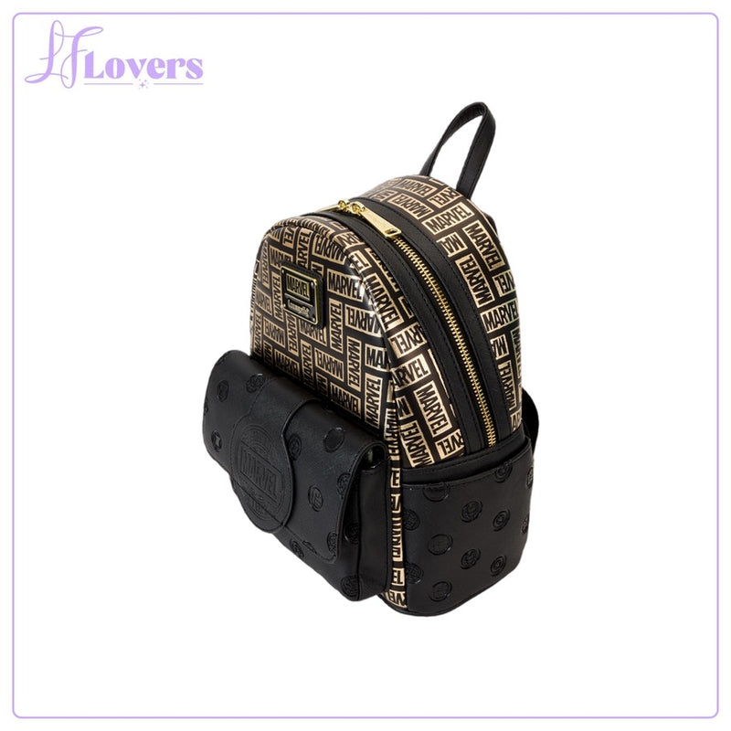 Load image into Gallery viewer, Loungefly Marvel Logo Classic Mini Backpack
