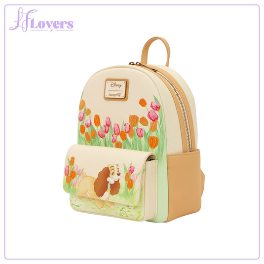 Loungefly Disney Lady And The Tramp Pastel Tulip Mini Backpack - PRE ORDER