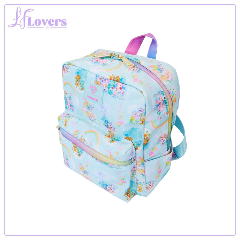 Load image into Gallery viewer, Loungefly Carebears Cousins AOP Nylon Small Square Mini Backpack - PRE ORDER - LF Lovers
