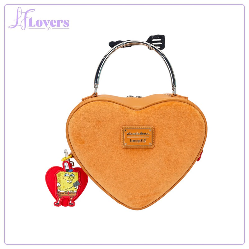 Load image into Gallery viewer, Loungefly Nickelodeon Spongebob Krabby Patty Plush Crossbody
