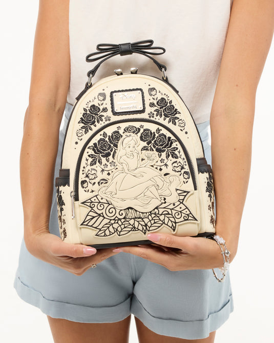 Loungefly Disney Alice in Wonderland Embroidered Floral Mini Backpack - LF Lovers