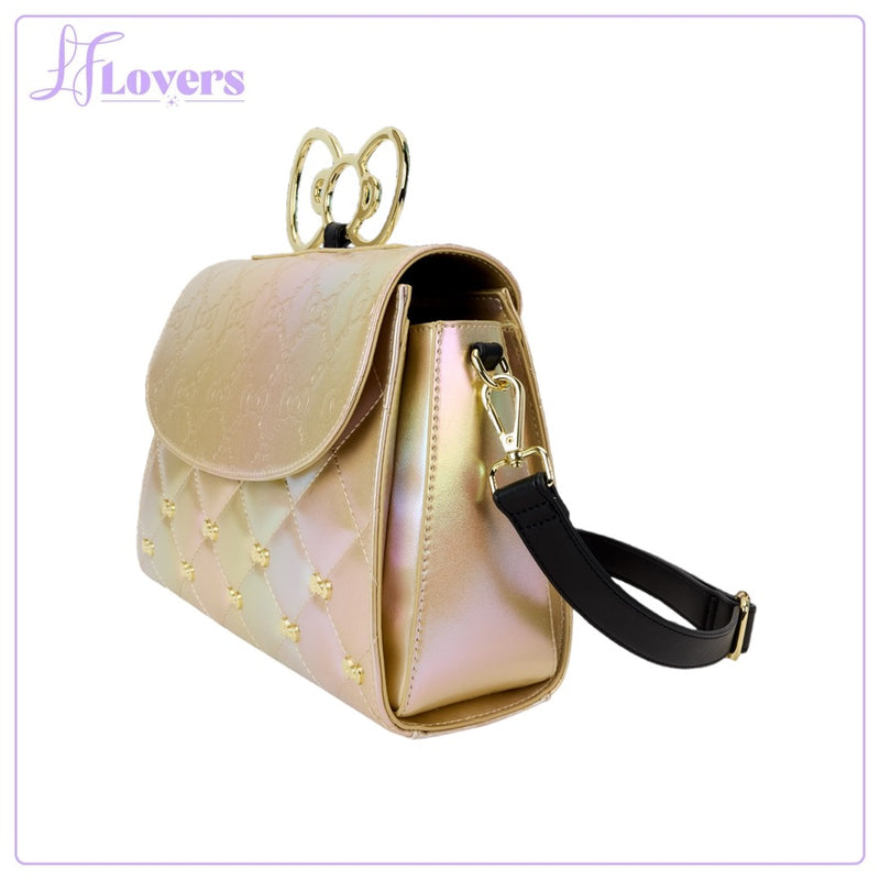 Load image into Gallery viewer, Loungefly Sanrio 50th Anniversary Gold Crossbody
