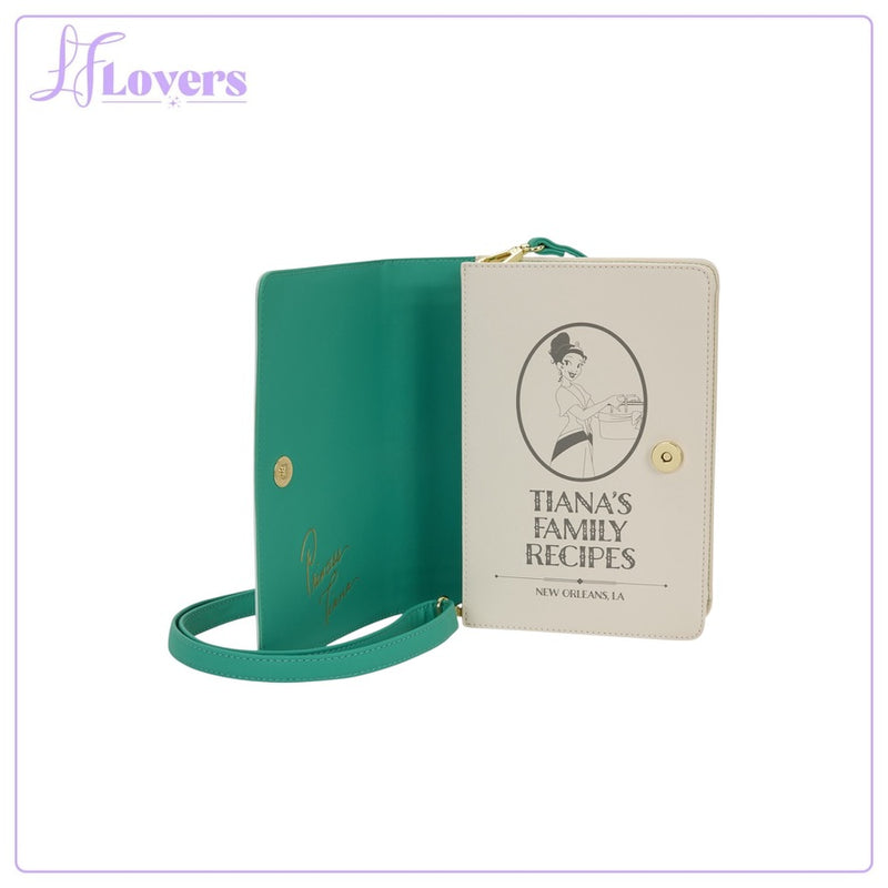 Load image into Gallery viewer, Loungefly Disney Princess Tiana Recipe Book Crossbody - LF Lovers
