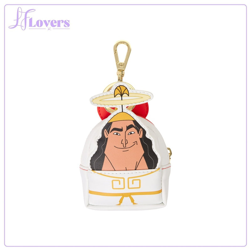 Load image into Gallery viewer, Loungefly Disney Emperor's New Groove Devil &amp; Angel Kronk Reversible Mini Backpack Keychain Charm
