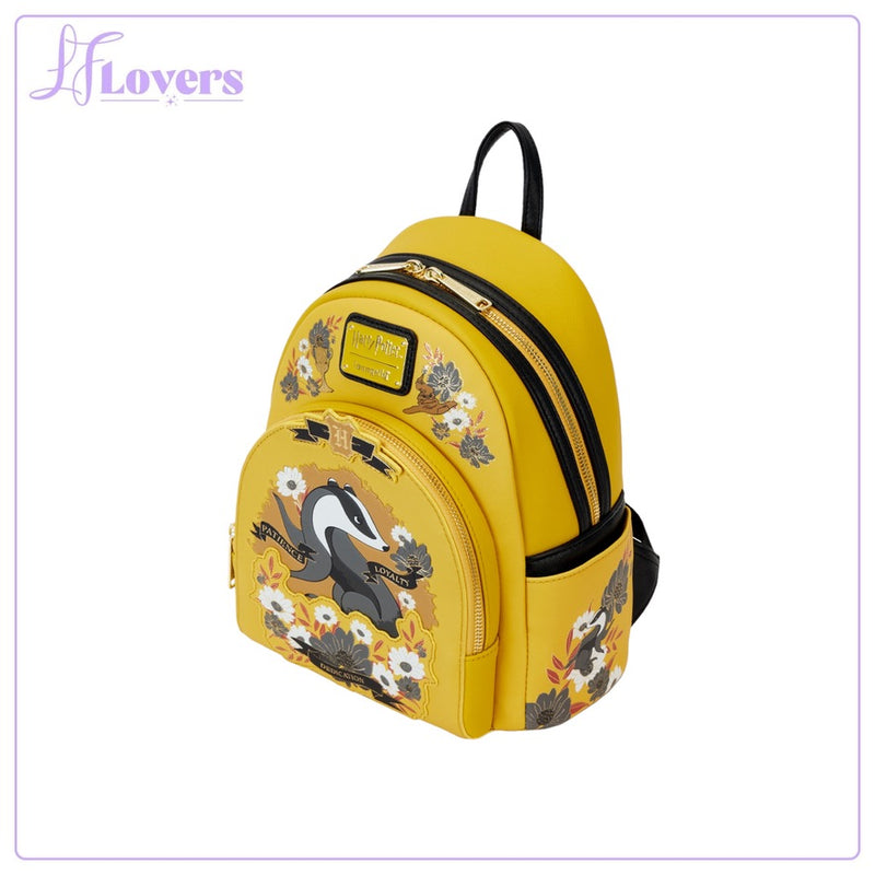 Load image into Gallery viewer, Loungefly Warner Brothers Harry Potter Hufflepuff House Tattoo Mini Backpack - PRE ORDER - LF Lovers
