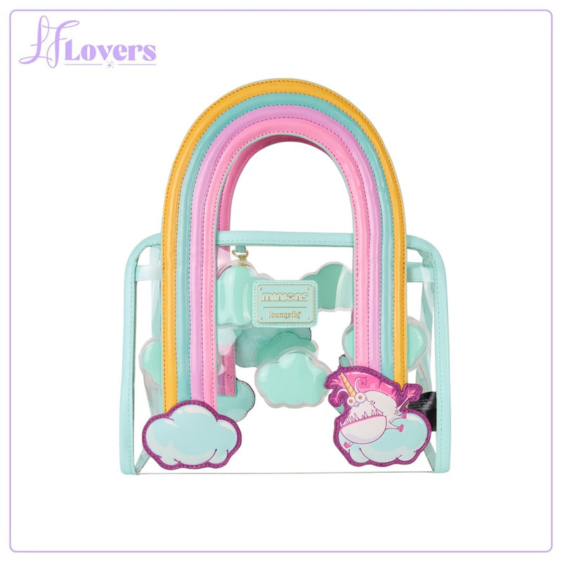 Load image into Gallery viewer, Loungefly Universal Minions Fluffy Unicorn Tote - PRE ORDER
