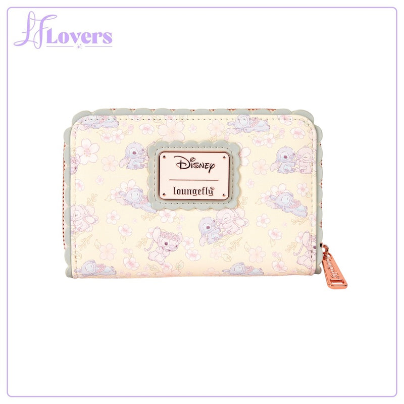 Load image into Gallery viewer, Loungefly Disney Cute Stitch Cherry Blossom Zip Around Wallet - PRE ORDER
