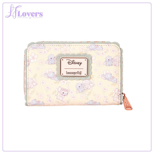 Loungefly Disney Cute Stitch Cherry Blossom Zip Around Wallet - PRE ORDER