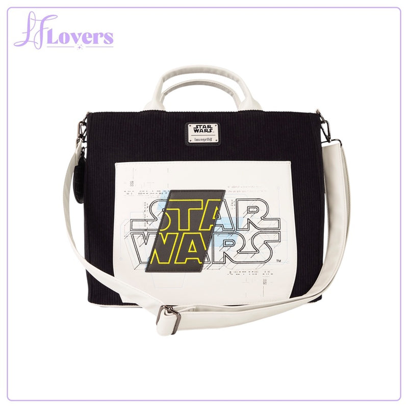 Load image into Gallery viewer, Loungefly Star Wars The Power Of The Force Convertible Tote Bag
