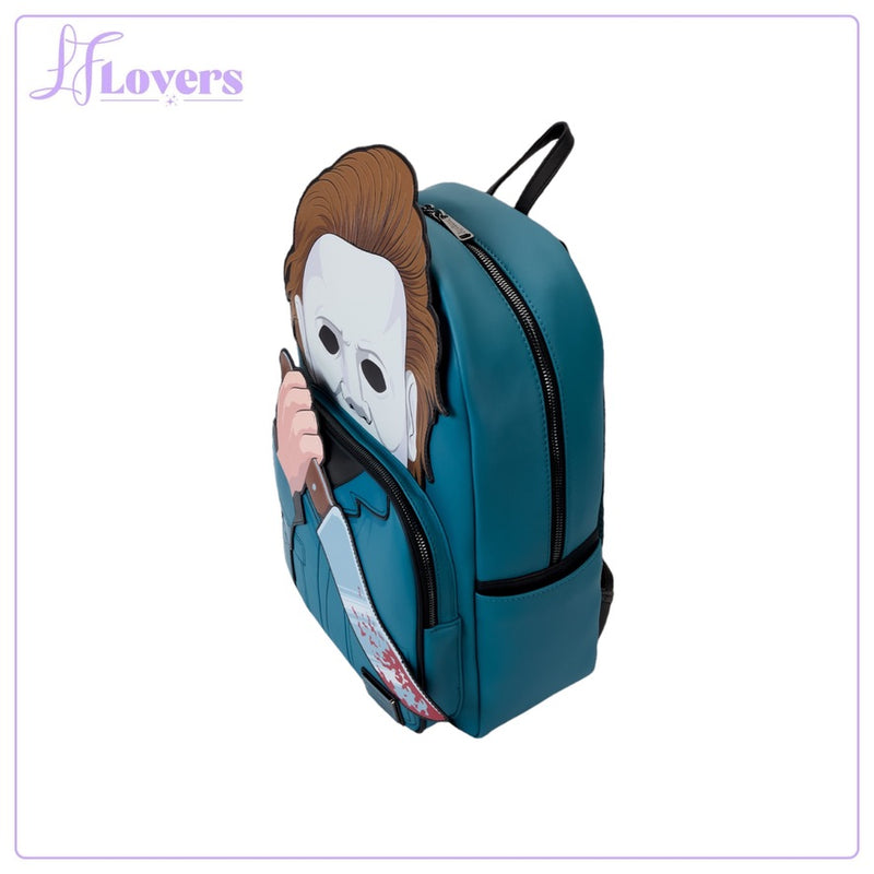 Load image into Gallery viewer, Loungefly Halloween Mike Myers Full Size Cosplay Backpack
