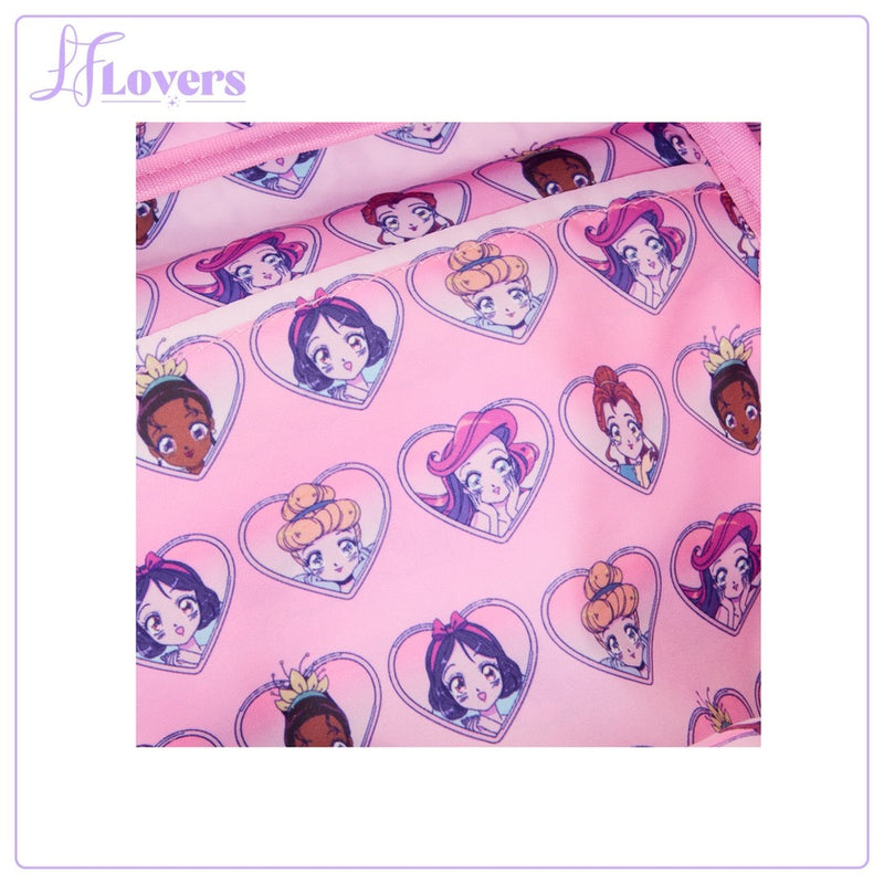 Load image into Gallery viewer, Loungefly Disney Princess Manga Style AOP Nylon Mini Backpack - PRE ORDER - LF Lovers
