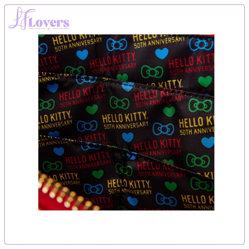 Load image into Gallery viewer, Loungefly Hello Kitty 50th Anniversary Metallic Tote Bag With Coin Bag - PRE ORDER - LF Lovers
