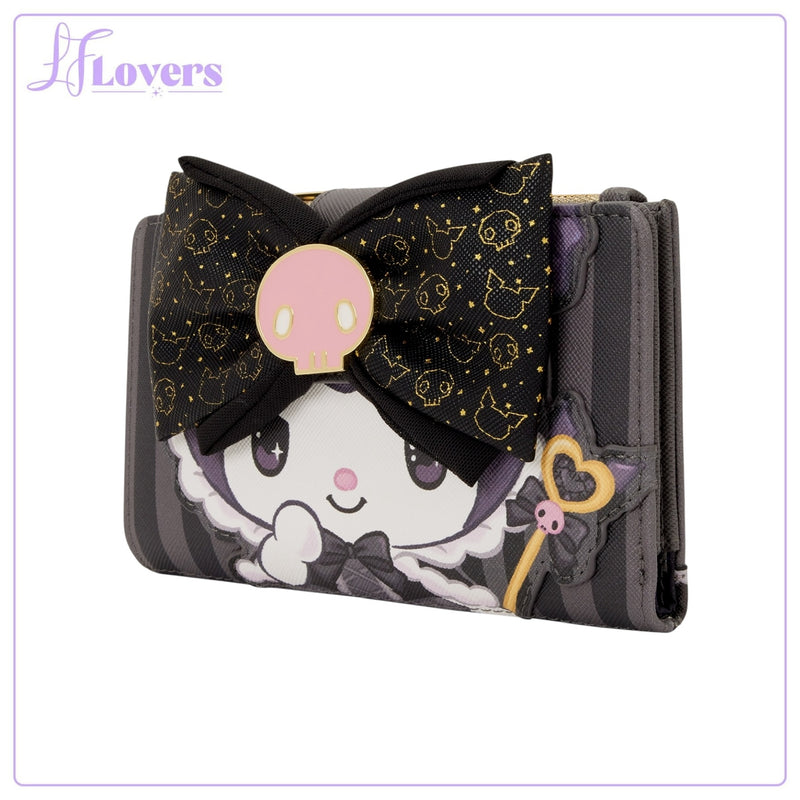 Load image into Gallery viewer, Loungefly Sanrio Kuromi 20th Anniversary Bi-Fold Wallet - PRE ORDER
