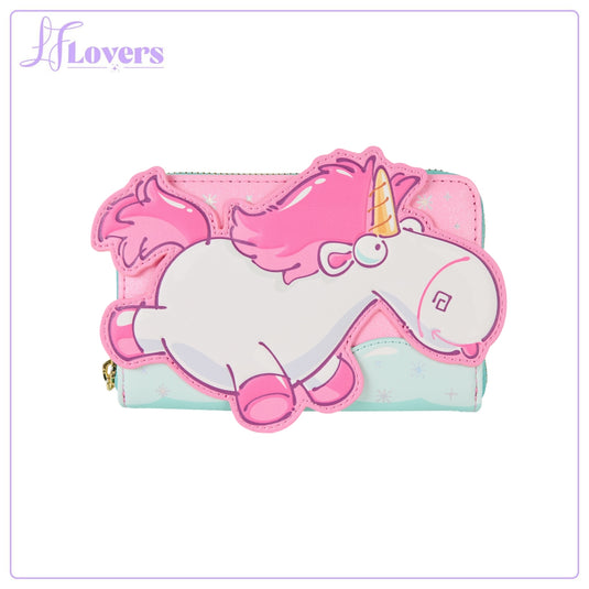 Loungefly Universal Minions Fluffy Unicorn Zip Around Wallet - PRE ORDER