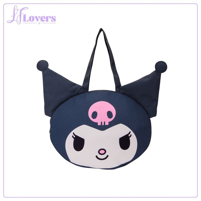 Load image into Gallery viewer, Loungefly Sanrio Kuromi Oversize Canvas Tote Bag - PRE ORDER
