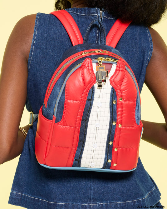 Loungefly Universal Back to the Future Marty McFly Cosplay Mini Backpack - PRE ORDER