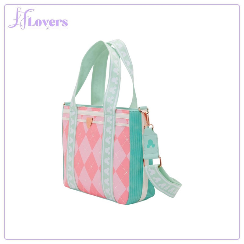 Load image into Gallery viewer, Loungefly Disney Mickey &amp; Friends Tennis Tote Bag With Coin Bag - PRE ORDER - LF Lovers
