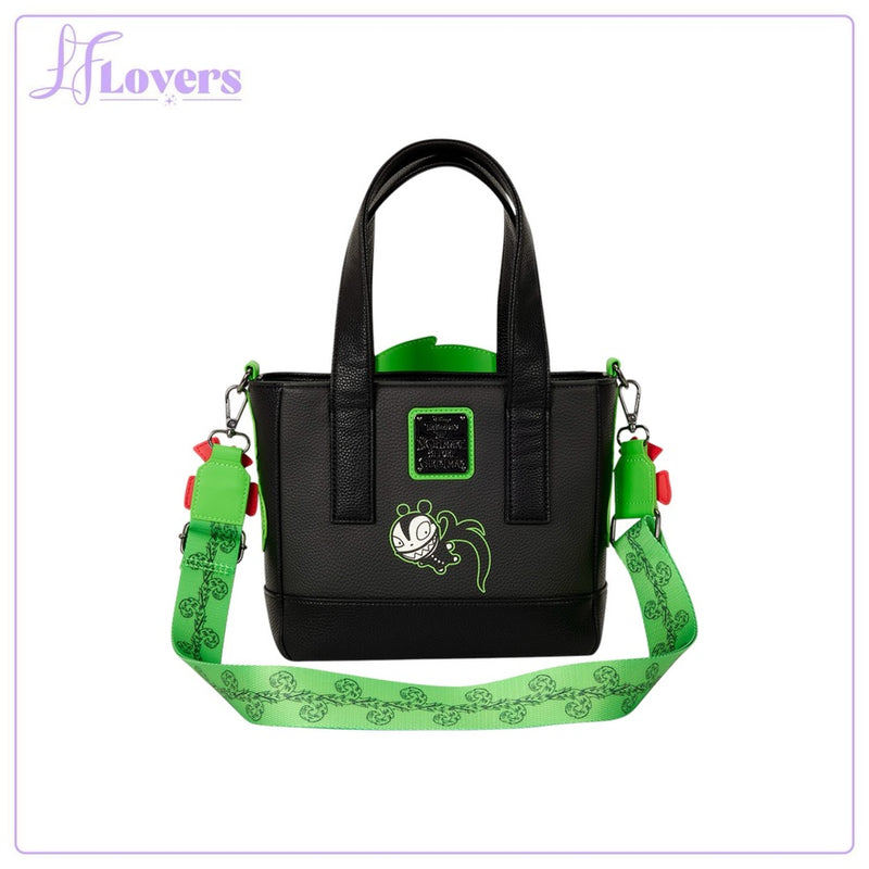 Load image into Gallery viewer, Loungefly Disney NIghtmare Before Christmas Man-Eating Wreath Mini Tote Crossbody Bag - LF Lovers
