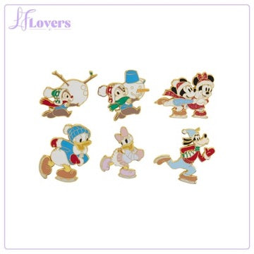 Load image into Gallery viewer, Loungefly Disney Mickey &amp; Friends Winter Activities Mystery Box Pin - Preorder
