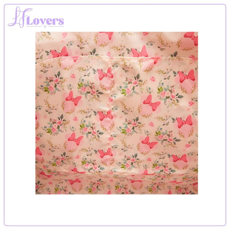 Load image into Gallery viewer, Loungefly Disney Minnie Mouse Floral Convertible Backpack And Tote Bag
