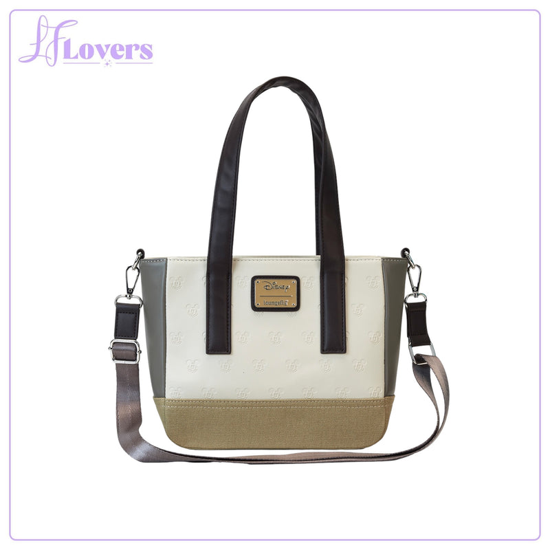 Load image into Gallery viewer, Loungefly Disney Mickey And Friends Faux Leather And Canvas Mini Tote Bag
