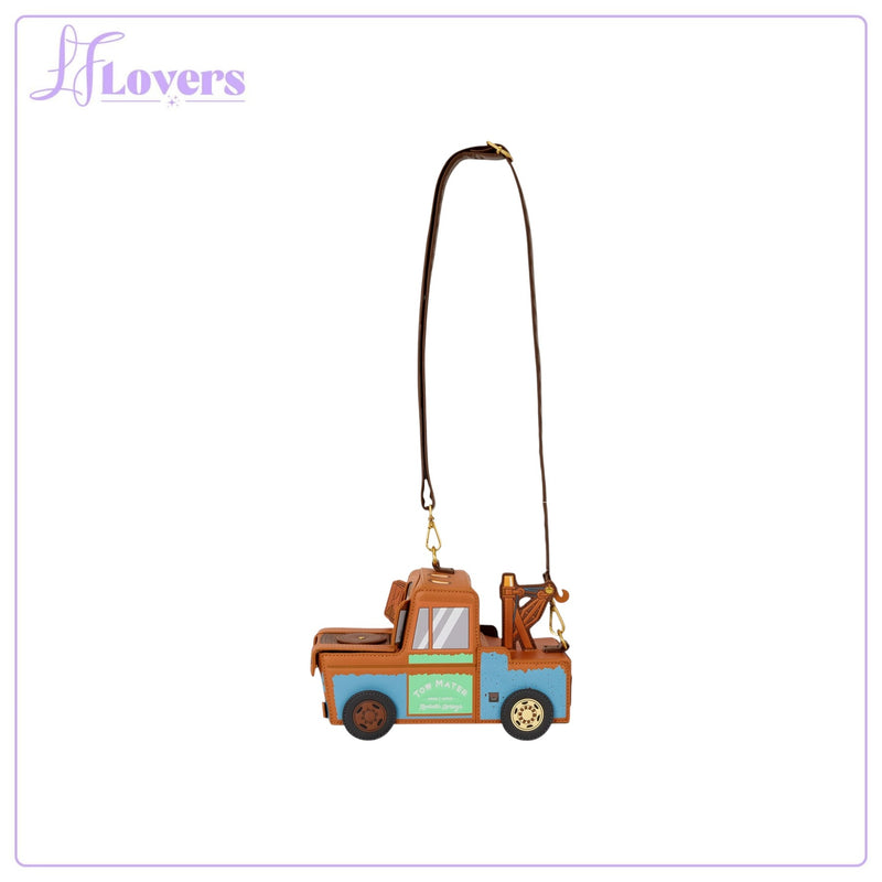Load image into Gallery viewer, Loungefly Disney Pixar Cars 20th Anniversary Mater Figural Crossbody Bag - Preorder

