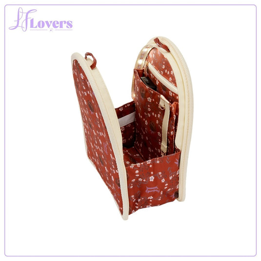 Loungefly Cream And Red Floral Light Up Mini Backpack Insert Organiser - PRE ORDER