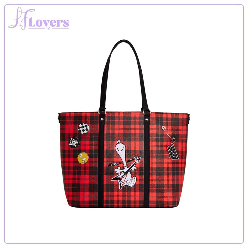 Load image into Gallery viewer, Loungefly Peanuts Snoopy Grunge Tote Crossbody Bag - Preorder
