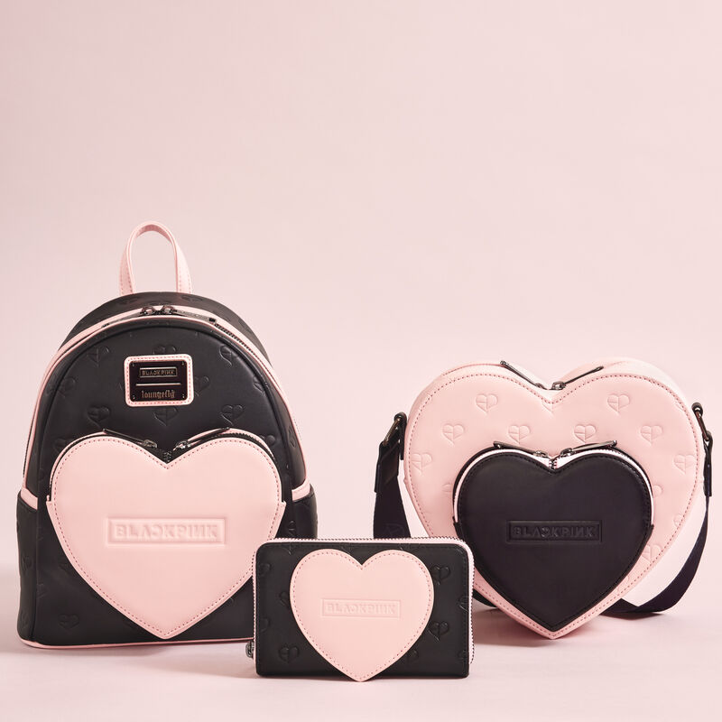 Load image into Gallery viewer, Loungefly BlackPink AOP Heart Mini Backpack - PRE ORDER
