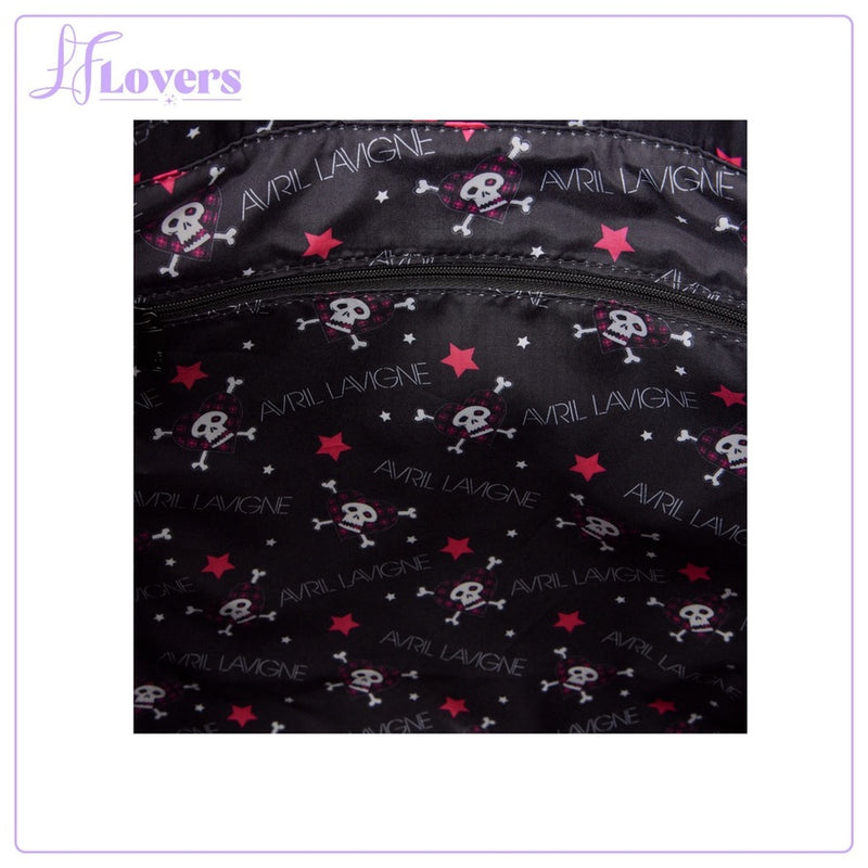 Load image into Gallery viewer, Loungefly Avril Lavigne Tote Bag With Coin Bag - PRE ORDER
