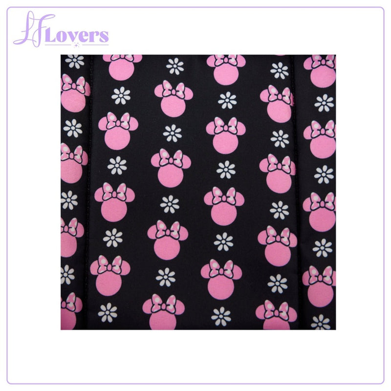 Load image into Gallery viewer, Loungefly Disney Minnie Floral Rock The Dots Full Size Nylon Backpack

