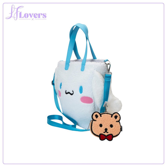 Loungefly Sanrio Cinnamoroll Sherpa Tote Bag With Coin Bag
