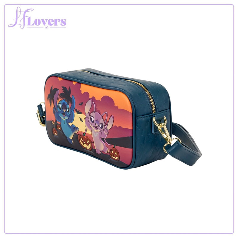 Load image into Gallery viewer, Loungefly Disney Stitch &amp; Angel Halloween Costumes Crossbody Bag - Preorder
