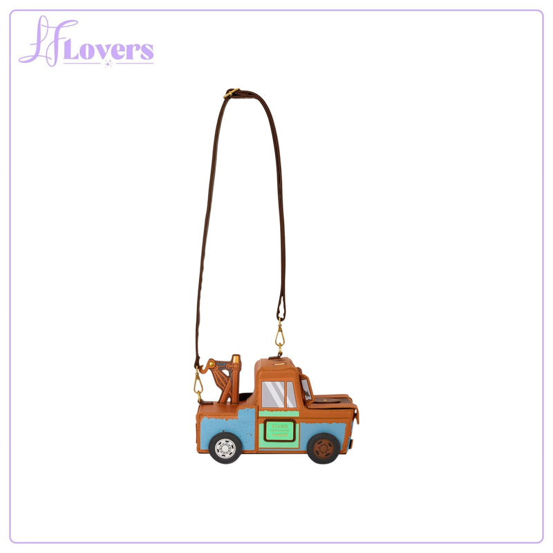 Load image into Gallery viewer, Loungefly Disney Pixar Cars 20th Anniversary Mater Figural Crossbody Bag - Preorder
