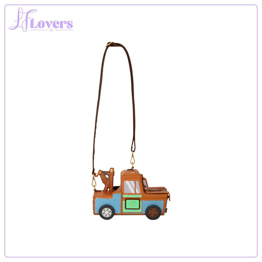 Loungefly Disney Pixar Cars 20th Anniversary Mater Figural Crossbody Bag - Preorder