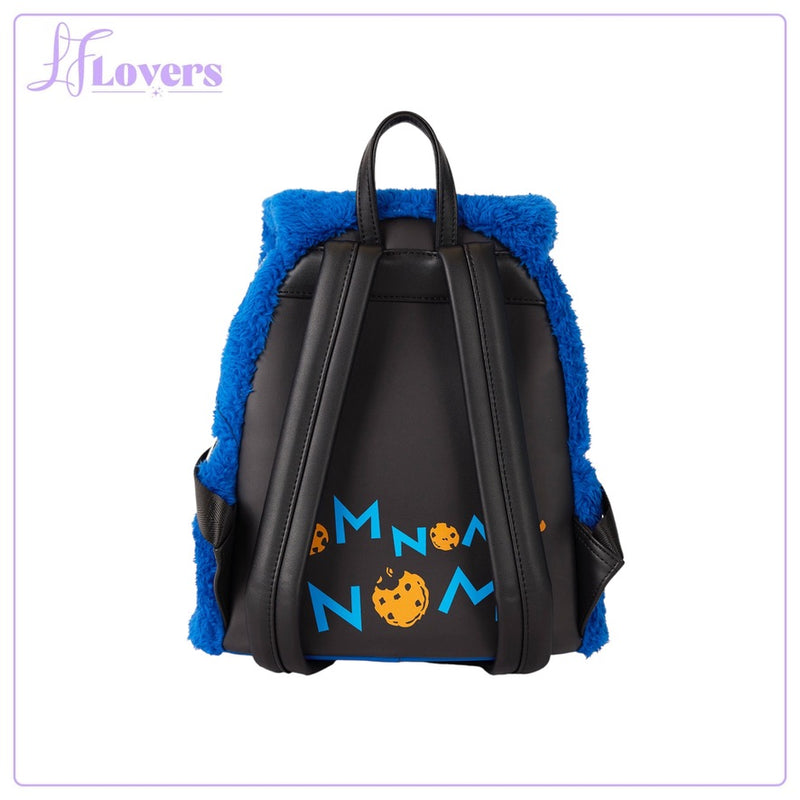 Load image into Gallery viewer, Loungefly Sesame Street Cookie Monster Plush Mini Backpack
