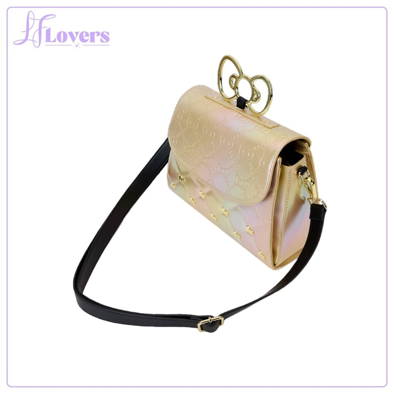 Load image into Gallery viewer, Loungefly Sanrio 50th Anniversary Gold Crossbody
