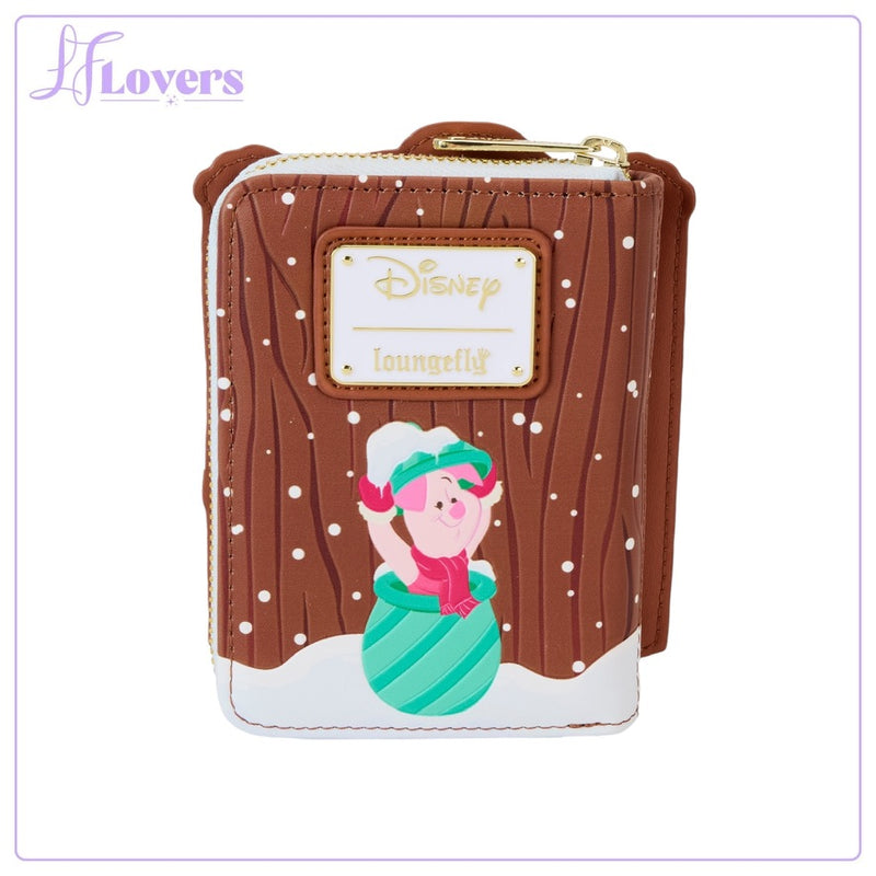 Load image into Gallery viewer, Loungefly Disney Winnie The Pooh Holiday Scene Pooh And Friends Zip Around Wallet - LF Lovers
