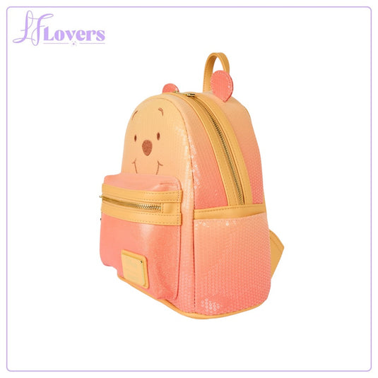Loungefly Disney Winnie The Pooh Sequin Glitter Mini Backpack