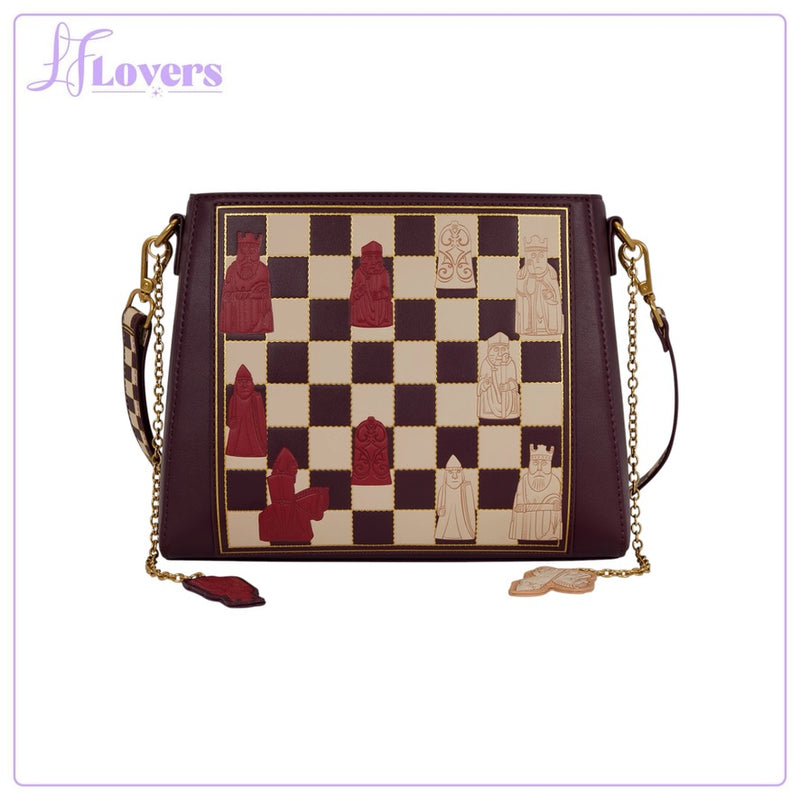Load image into Gallery viewer, Loungefly Warner Brothers Harry Potter Wizard Chess Crossbody Bag with Playable Pieces - Preorder - LF Lovers
